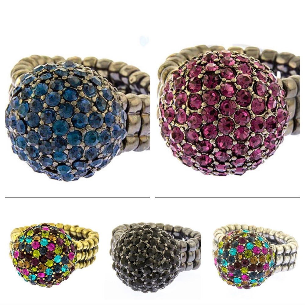 Crystal Ball Ring by Kyky&Zo, NWT